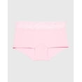 thumbnail image 4 of Boyshort Cotton Panty With Lace Trim in Sweet Dream, 4 of 5