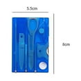 thumbnail image 6 of Yanerim 8Pcs Pocket Tool Set Portable Multifunctional Survival Credit Card Emergency Tool Kit for Outdoor, 6 of 7