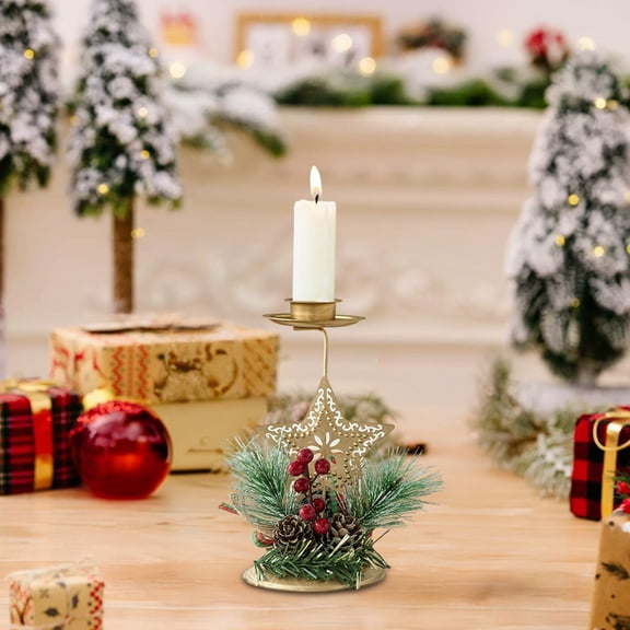 YHAICO Tray Golden Wrought Iron Window Display Candle Tray