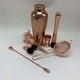 thumbnail image 4 of Inteprter Juego de 11 piezas, coctelera de oro rosa, marco de madera, taza medidora de acero inoxidable brillante, barra, cuchara, filtro de cóctel, Kits de equipo de elaboración de vino 750ml Inteprter HA024875-01, 4 of 6