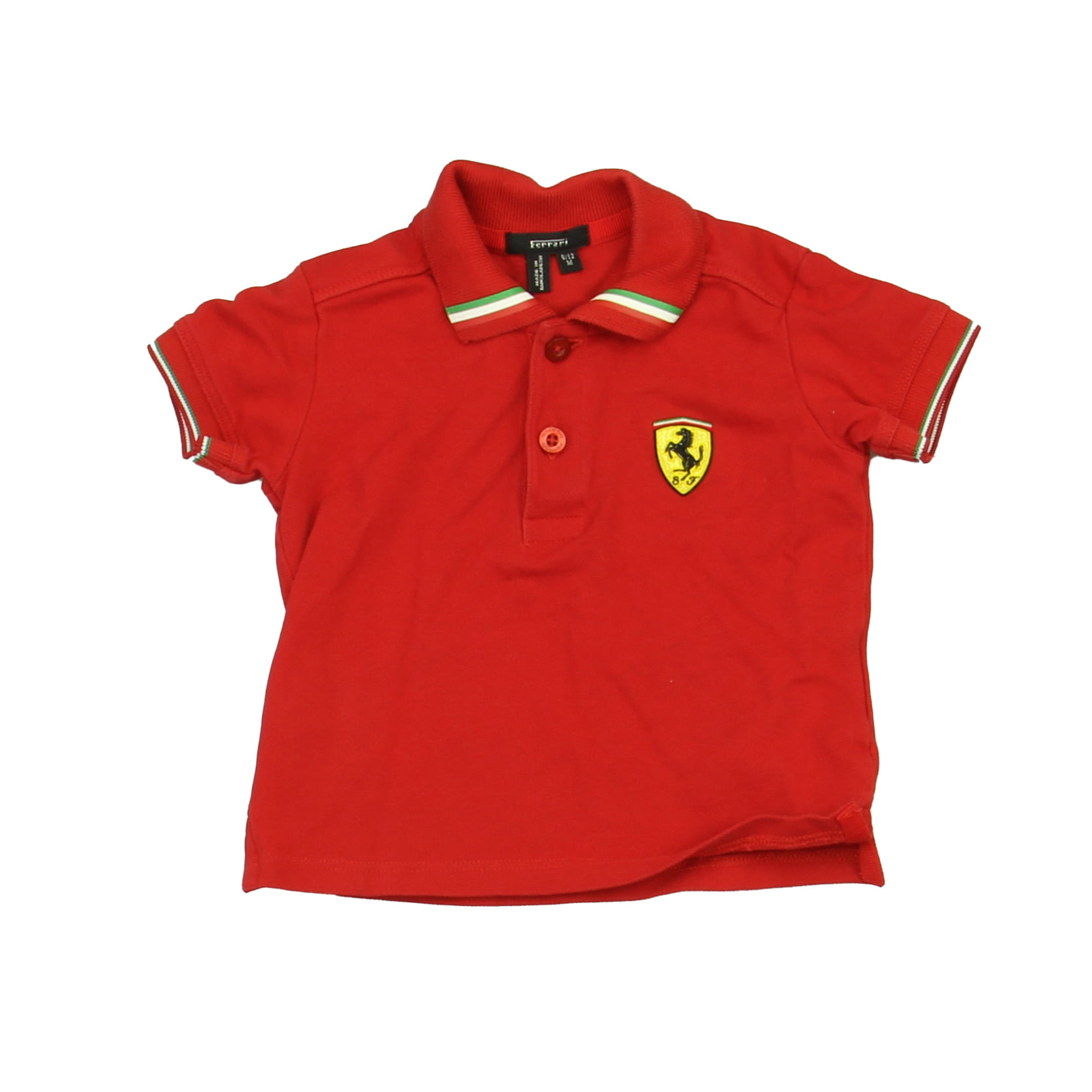 Ferrari Kids Red Shield Polo Shirt 