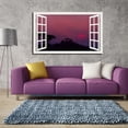 thumbnail image 4 of Window View of Mountain Sunset Canvs Art Fake Open Window Wall Art Mountain Sunset Framed Painting For Livingroom Office Bedroom Ready to Hang, 4 of 6