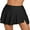 Black, variant on Charmo High Waisted Ruched Swim Skirts for Womens Sdie Split Bikini Tankini Swim Bottoms with Pockets