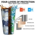 thumbnail image 3 of 16oz Tumblers Pioneer Flower Stainless Steel Vacuum Insulated Double Wall Travel Tumbler Cups Mug with Lid and Straw,Cleaning Brush for Coffee,Tea, 3 of 4