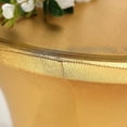 thumbnail image 2 of BalsaCircle Metallic Gold Premium Cocktail Table Cover Fitted Spandex Tablecloth, 2 of 8