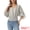 Apricot, variant on DARING DIVA Women's V Neck Chiffon Smocked Batwing Dolman Sleeve Blouses XS White Black
