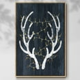 thumbnail image 2 of Antlers & Lights - Framed Gallery Wrapped Holiday Canvas - 17 x 25 - Natural Wood Frame, 2 of 8