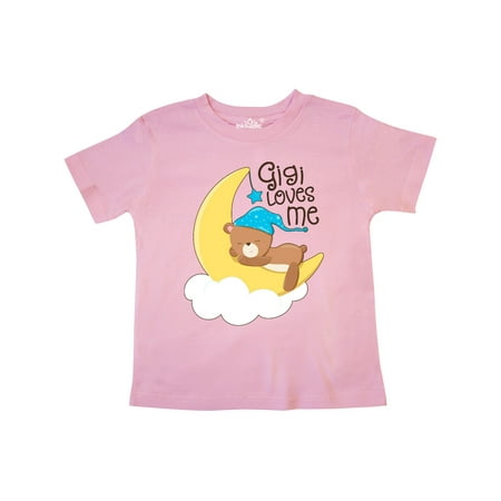 

Inktastic Gigi Loves Me- little bear in blue hat Gift Toddler Boy or Toddler Girl T-Shirt