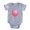 Heather Grey, variant on CafePress - Pink Balloon - Cute Infant Baby Football Bodysuit