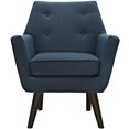 thumbnail image 4 of Modway Fauteuil d'Appoint en Tissu Rembourré Style Mid-Century Modern en Azur, 4 of 4