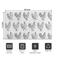 thumbnail image 5 of White Chicken Sketch Pattern Door Rugs,Washable Non Slip Door Mats Indoor,Decorative Door Mats,Entry Mat Indoor for Entrance,Bedroom,Kitchen,Bathroom,17"x30", 5 of 6