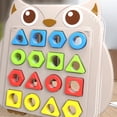 thumbnail image 6 of Wooden Shape Matching Puzzle, Geometric Animal Sorting Game, Montessori Learning Toy, Hand-Eye Coordination Training, Parent-Child Interactive, 6 of 6