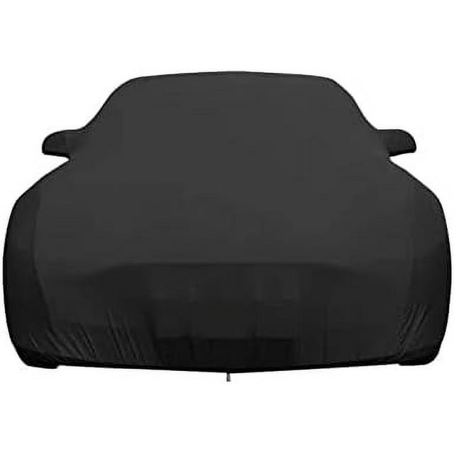 LAICAIW Indoor Car Cover Custom Fit Stretch Soft Fabric Compatible with Ferrari SF90s (Black)
