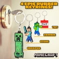 thumbnail image 4 of Set de llaveros y pulseras de silicona Minecraft Kids, 4 of 7
