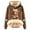 Coffee, variant on Casual Cow Print Hoodie Cozy Soft Warm Pullover for Daily Outdoor and School Wear Long Sleeve Zip-Free Sweatshirt Autumn Winter Fashion Comfort and Style White M