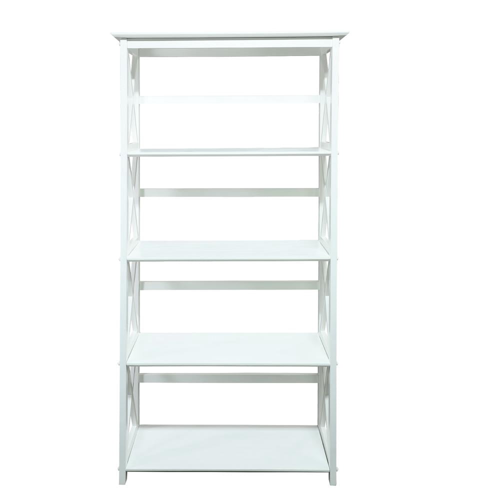 Casual Home Montego 5-Shelf Bookcase - White