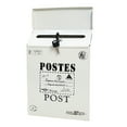 thumbnail image 2 of YAOMOBB School Suggestion Box Rustic Style Mailbox Suggestion Box Wall Mounted Secure Vibrant Color Workplace Feedback Box with Locking, 2 of 7