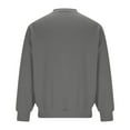 thumbnail image 4 of Fewfanhot Mens Sweatshirt Turndown Collar Button Fleece-Lined Sweatshirt Textured Pullover with Pocket, 4 of 6