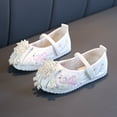 thumbnail image 6 of NOKIO Chinese Traditional Floral Butterfly Embroidery Shoe Princess Dress Flats Shoes Girls Bottomed Embroidered Sandals Fashionable Children Performance Children Embroidered Sandals, 6 of 6
