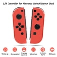 thumbnail image 4 of Control remoto para Nintendo Switch, compatible con vibración dual/control de movimiento/captura de pantalla/activación (rojo), 4 of 8