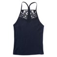 thumbnail image 1 of Aeropostale - Camiseta sin mangas con cuello alto para mujer, azul, pequeña Aeropostale Cami, 1 of 2
