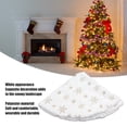 thumbnail image 6 of 35.4in Christmas Tree Skirt Round Shape Soft Comfortable White Christmas Tree Stand Mat for Home Store, 6 of 21
