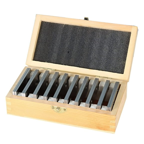 waltyotur 10 Pair 1/8 x 3 Machinist Parallel Block Tool Set, 0.0002 Parallelism 1/2 to 1-5/8 Alloy Steel Precision Matched Parallel Bar