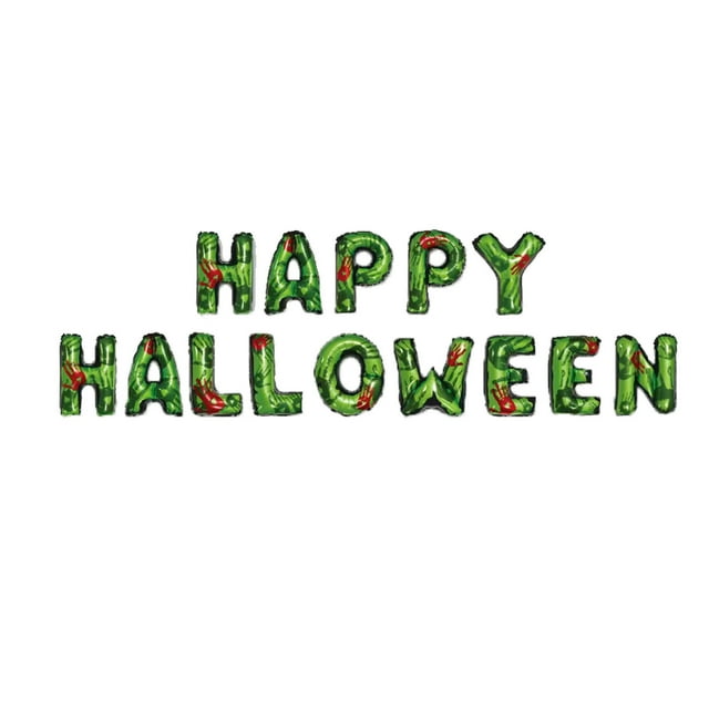 TIMIFIS Balloons Happy Halloween Decoration Aluminum Foil Letter Balloons Combination Fall Decor - Fall