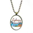 thumbnail image 1 of Collier Aquarelle Sydney Opera Vintage Chaîne Pendentif Bijoux Collection, 1 of 3