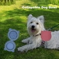 sunsanly Collapsible Dog Bowl Silicone Expandable Pet Food Water Double