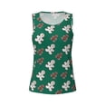 thumbnail image 4 of Lsque Gingerbread Snowman Cookies Printed Workout Tank Tops for Women, Athletic Sports Tank Tops, Compression Sleeveless Dry Fit Shirts,Sleeveless Yoga Shirt-Large, 4 of 9