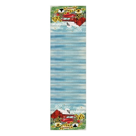 

Naioewe Dining Table Runner Summer Festival Cute Flower Tulips Sunflower Cotton Linen Table Flag Decoration Cloth Table Runners