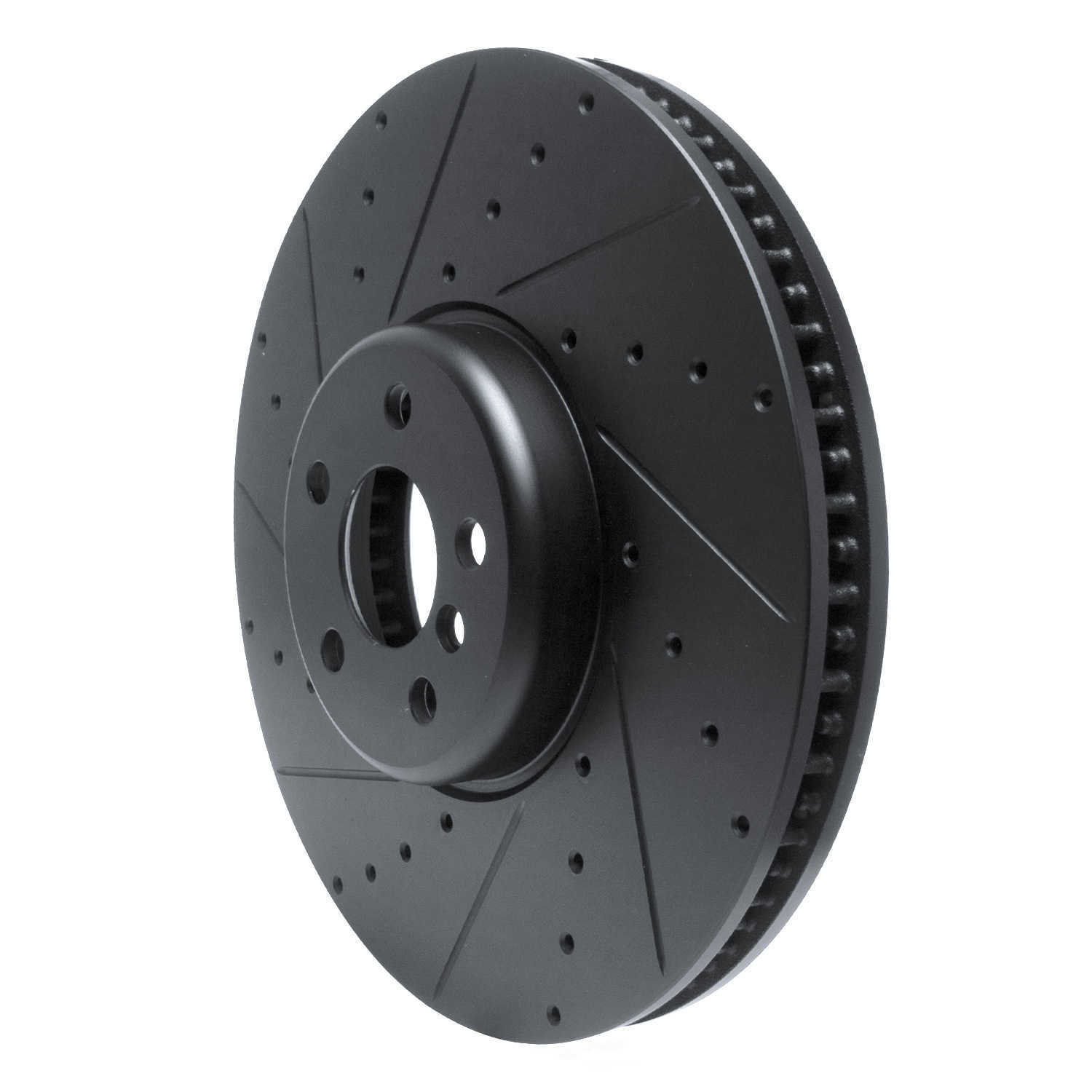 Dynamic Friction Company 633-31132D DFC Brake Rotor - Drilled And Slotted - Black