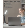 thumbnail image 2 of Sad Lamp, Sad Light Therapy Lamp, 10000 Lux Portable Daylight Lamp Depression With 3 Adjustable Brightness Levels, Touch Control Sad Lamps, 2 of 5