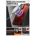 thumbnail image 5 of i-Blason Kickstand Rugged Cell Phone Case for Samsung Galaxy S24 Plus, Red, 5 of 8