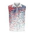 thumbnail image 4 of BiZtdJrK Mens Summer Sleeveless Tank Tops Casual Button Down Turndown Collar Hawaiian Shirts Fashion American Flag Print Vest with Pockets White XXXL Ofertas en Walmart, 4 of 6