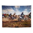 thumbnail image 5 of Orinice Motorcycles Racers Tapestry Cool Motocross Rider, Motocross Motorcycle Racing Sport Decorations Wall Hanging Motorbike Wall Art Hippie Home Decor for Bedroom Living Room Dorm 40x30inch, 5 of 6