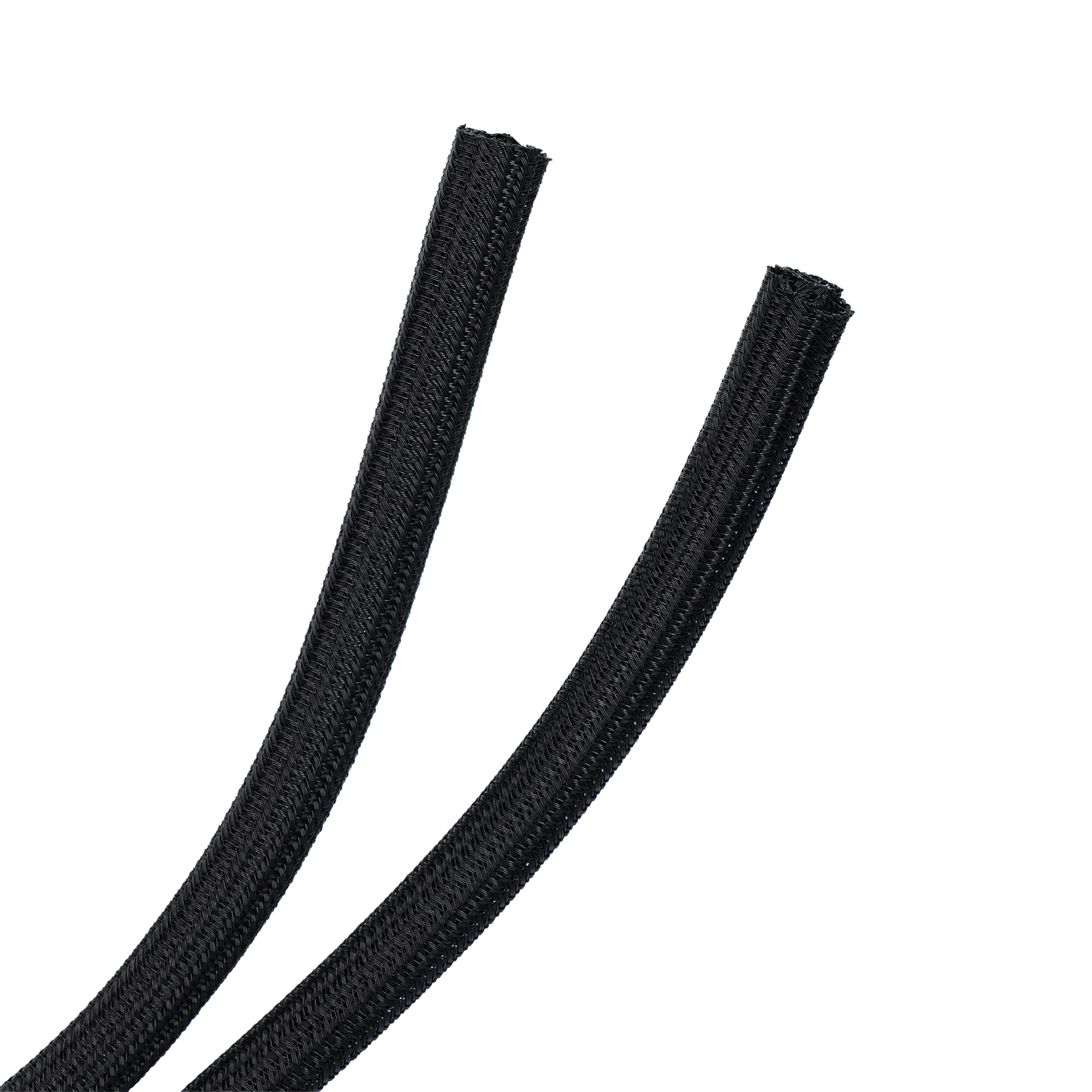 onn 10' Braided Cable Management Sleeve, Black