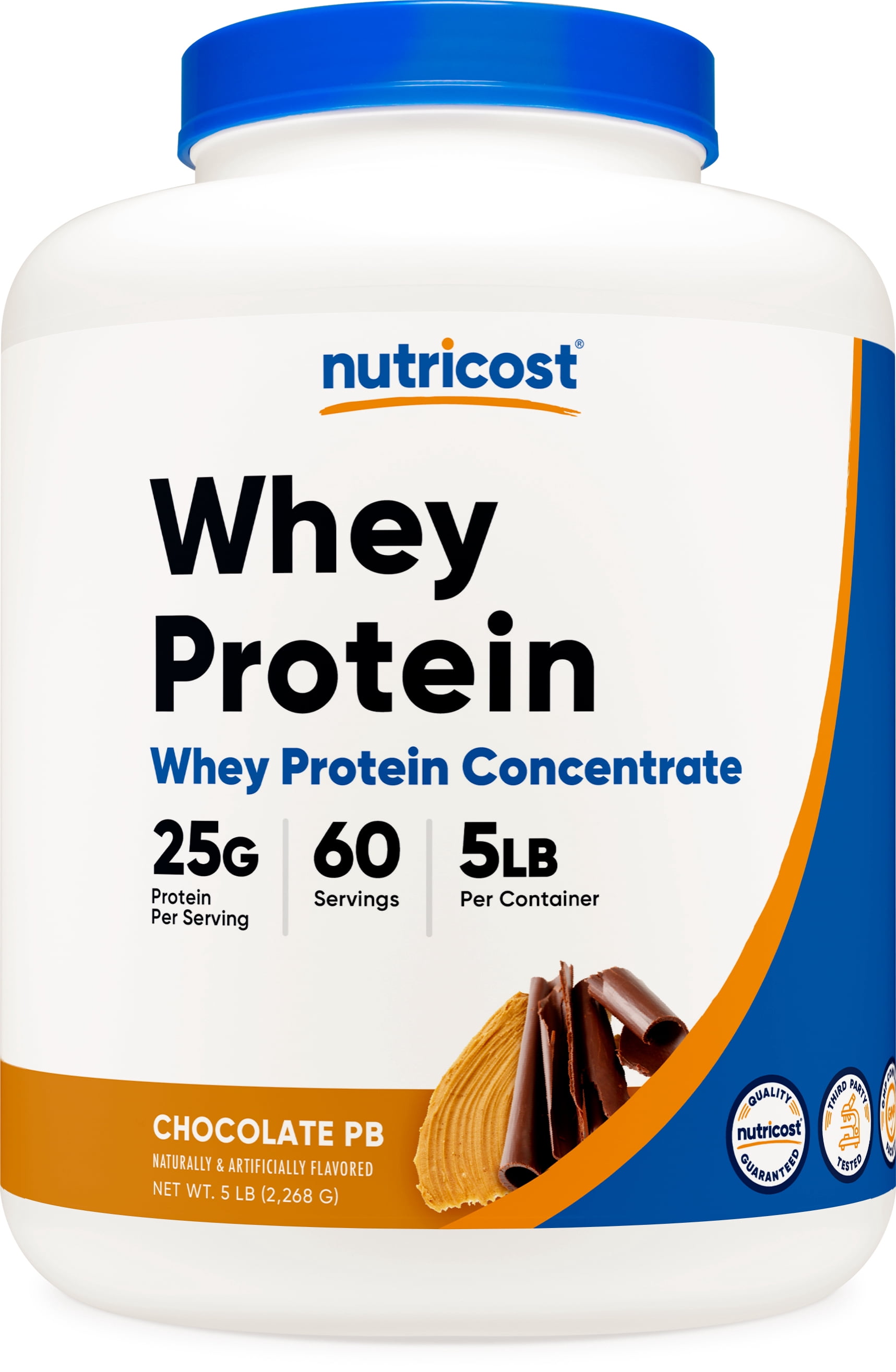 Nutricost Whey Protein Concentrate Powder (Chocolate Peanut Butter) 5LBS