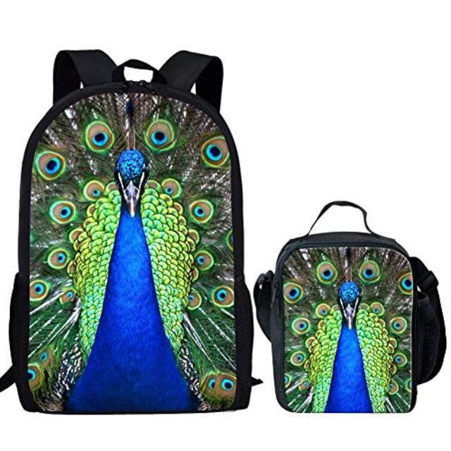peacocks lunch bag