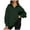 Green-A, variant on asdoklhq Fashion Women Casual Solid Color Lapel Neck Long Sleeve Loose T-Shirt Blouse Pullover Tops