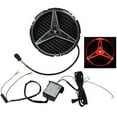 thumbnail image 2 of Ikon Motorsports Illuminated LED Star Emblem Base Light Front Grille Mesh Compatible with 06-16 Benz - Red, 2 of 3