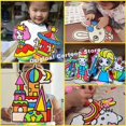 thumbnail image 2 of Tablero grande de Hello Kitty Sanrio Kuromi, pintura de arcilla con copos de nieve, arcilla para colorear, barro perla, rompecabezas artesanal para niños, regalo Manual para niñas, 2 of 5