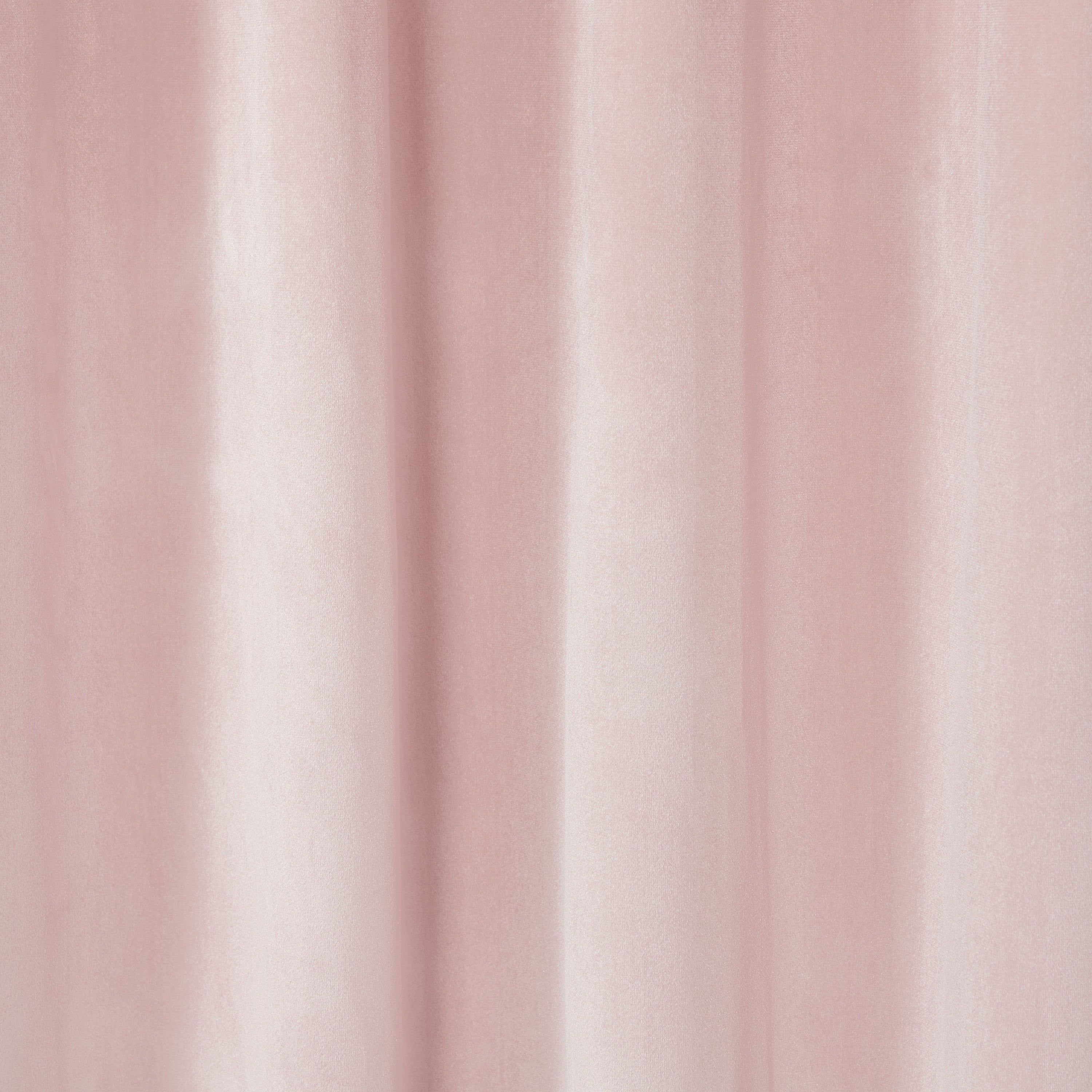 TOWN & COUNTRY LUXE Velour Solid Heavyweight Indoor Curtains, Light Filtering Opacity, Triple Pinch Pleat Top, Plush Velvet, 2-Pack Set, 27"x84", Blush