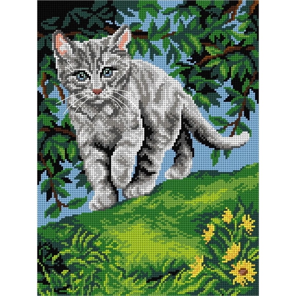 Needlepoint canvas for halfstitch without yarn Hunting Trip 3540J