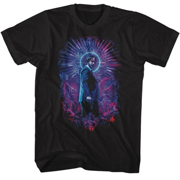John Wick Neon Halo Black T-Shirt