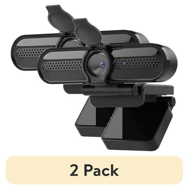 (2 pack) 2K/1080p Webcam with 2 Microphones for Laptop Conference Streaming PC USB Web Cam Autofocus Vizolink