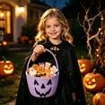 thumbnail image 6 of Halloween Candy Basket Woven Bin with Handles, Cute Candy Bowl for Outdoor Storage Home Organizer, Soft Basket to Fill, Decorative Container for Daily Use and Gift Giving, Fall Decor for Home, 6 of 6