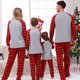 thumbnail image 5 of Conjuntos de pijamas familiares a juego Pijamas navideños con camiseta de manga larga y pantalones Ropa de estar por casa para niños, 5 of 5