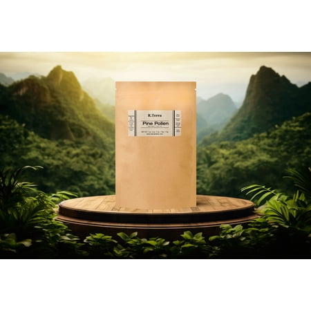 R. Terra Organic Pine Pollen Powder - Boosts Energy, Supports Immunity & Antioxidants, 1 oz